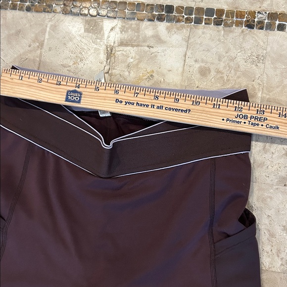 Free People Movement Barre Leggings Mesh Side Pockets Brown Women’s Size S - Picture 6 of 10